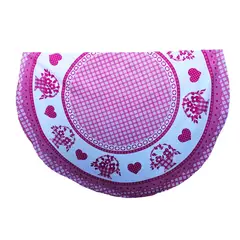 GENERICO - MANTEL DE TELA PARA MESA REDONDA TOP LAVABLE 1.8 MT BURDEO