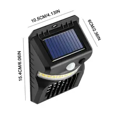 GENERICO - Lámpara Repelente Mata Mozquitos De Pared Solar Exterior con Sensor