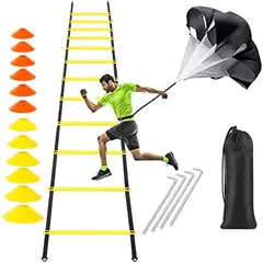 EVERSO - Escalera Entrenamiento Funcional 6 Mts 12 Espacios Fitness
