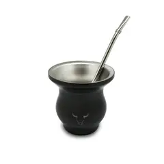 WAYU - Mate Insulado Set Con Bombilla 230mL Acero Inoxidable