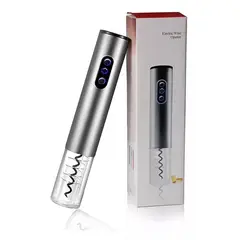 GENERICO - Abridor de botella vino electrico sacacorchos cortador