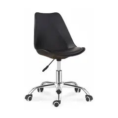 PANDALINO - Silla de escritorio Tulip Blanca - Negro