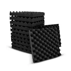SDFIT - Kit 12 Paneles Espuma Acústica Huevo Alta Densidad 30x30x5cm