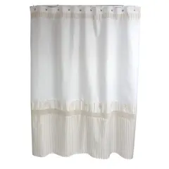 GENERICO - Cortina de Baño Rayas Beige