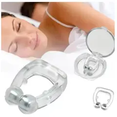 LOOK SHOP - Pack 2 Clip Nasal Anti Ronquidos Silicona Magnético. Estuche