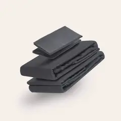 HYPNOS - Sábanas Bambú - King - 100% Bambú Orgánico - Gris Oscuro -