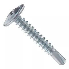 GENERICO - Tornillo Cabeza De Lenteja 8x1 Punta Broca 100 Unidades