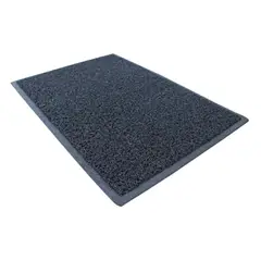 GENERICO - Piso Limpiapies Alfombra Nomad Pvc 80x120cm Borde Anticaídas Negro