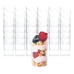 GENERICO - X100 Pocillo Desechable Pocillos Plásticos Para Postres 60ml