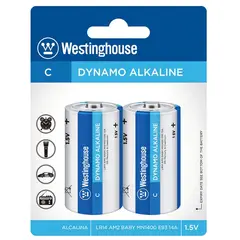WESTINGHOUSE - Pack 2 Pilas Dynamo Alcalina C