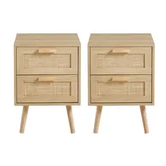 KLIK - Pack Set 2 Veladores de Madera Eames Mesh Doble con 2 Cajones
