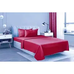 BJ HOGAR - SABANA POLAR ROJO 2 PLAZAS