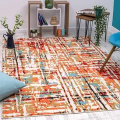 MROTTO - ALFODIA Alfombra Blanco Moderno 152x213 cm