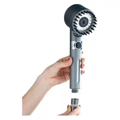 GENERICO - Cabezal Ducha Alta Presion Ajustable Con Filtro Telefono