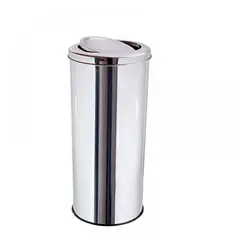 GENERICO - Basurero Acero inoxidable con tapa tipo Vaiven 30 litros