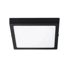 GENERICO - Panel LED Sobrepuesto Cuadrado Negro PRO 24W Cálido