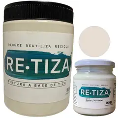 RETIZA - KILO PINTURA BLANCO CRUDO + ACABADO 240ML