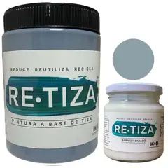 RETIZA - KILO PINTURA GRIS ACERO + ACABADO 240ML