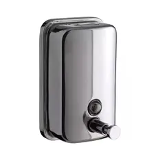 DETODOYMAS - Dispensador Jabón Acero Inoxidable 500 Ml - Plateado