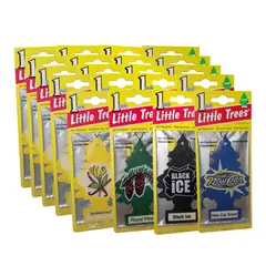 LITTLE TREES - Pack 20 Pinos Aromático Car-Freshner 4 variedades