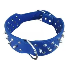 DEFENSOR FOREVER - Collar Con Púas Para Perros Razas Grandes - Talla XL Azul