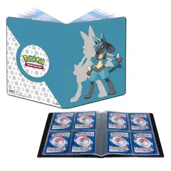 ULTRA PRO - UP PORTAFOLIO DE 4 BOLSILLOS CARTAS DE POKEMON - LUCARIO