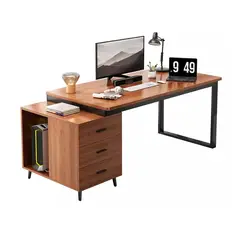 HOMER DESIGN - Escritorio Moderno Con Cajoneras 120x60x75cm Para Oficina