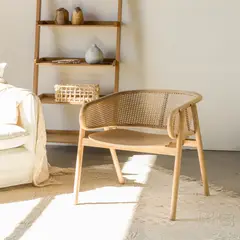 AMOBLE - Poltrona Jati Natural Amoblé