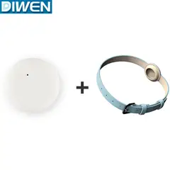 DIWEN - Dispositivo Antipérdida para iPhone Pet Collar Tamaño Grande Azul