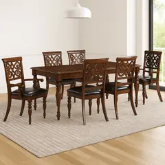 MSA MUEBLES SANTA ANA - Juego de Comedor 6 Personas Varsovia