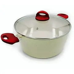 OEM - CACEROLA DE CERAMICA MARMOLEADA ANTIADHERENTE 20CM