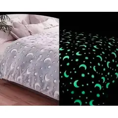 GENERICO - Manta de dormir Luminosa para Niños y Niñas 127 x 152 Cm Color Gris