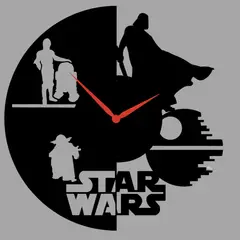GENERICO - Reloj Artesanal Madera - Star Wars