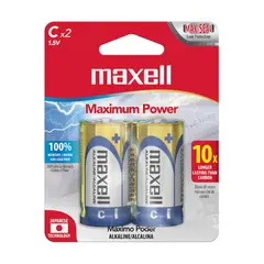 MAXELL - Pack 2 Pilas Alcalinas Tipo C
