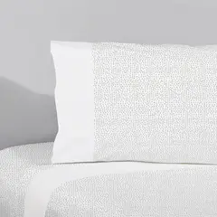 NINA HERRERA - Sábana Estampada Puntos Grises 220H King