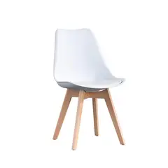 HABITA2 CHILE - Silla Comedor Acolchada Tulip Blanco