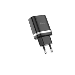HOCO - CARGADOR DUAL SIN CABLE NEGRO C12