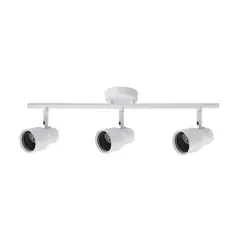HB LEDS - Foco Spot Cielo o Muro Porta 3xGU-10 Round Blanco Incluye Ampolleta