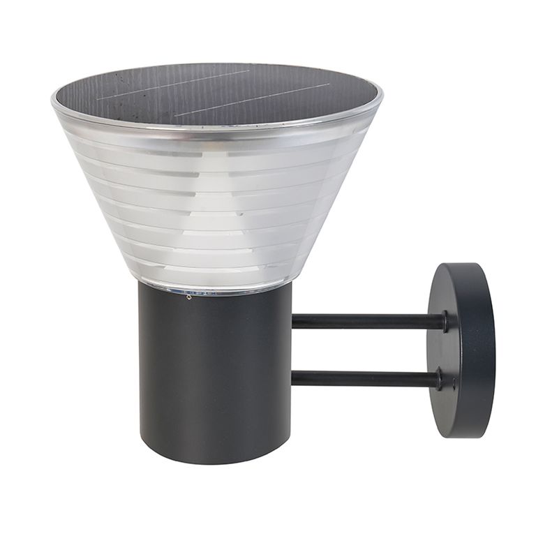 Apliqué LED Carga Solar Diseño Cono 5W Control Remoto