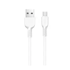 HOCO - CABLE DE CARGA MICRO ANDROID BLANCO