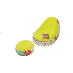 GENERICO - Sofá Inflable Silla Lectura Sillón Ocio Perezoso+reposa Pies Verde