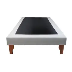 MUEBLES NEW - BASE PLAZA Y MEDIA GRIS LINO.