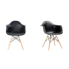 WHITE MARKET - Pack x 2 Sitiales HYH-A305 (Negro)
