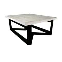 MUEBLES NATIVA - Mesa de centro Industrial Flecha Vintage