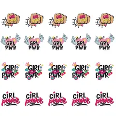 ARTE CONSENTIDO - Pintura con diamantes set stickers Power girl 4 unid