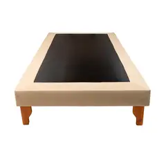 MUEBLES NEW - BASE PLAZA Y MEDIA BEIGE LINO.