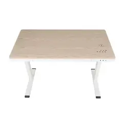 ERGOSTORE - Escritorio eléctrico elevable cubierta en madera.