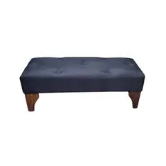 MUEBLES HVM - Banqueta Hvm negro Felpa