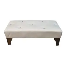 MUEBLES HVM - Banqueta Hvm beige felpa