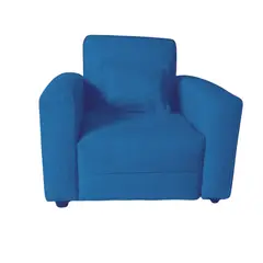 MUEBLES HVM - Sillon mini infantil Tomas Azul Felpa